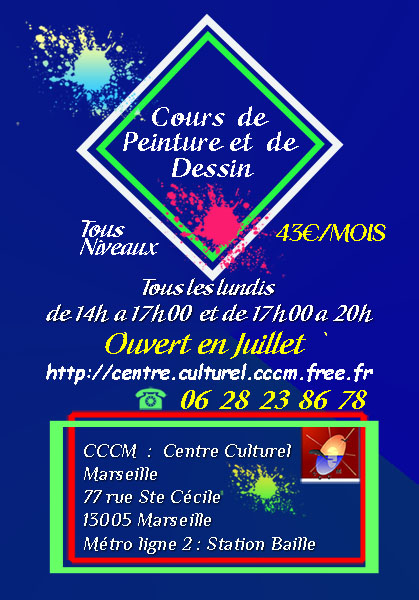 cours peinture dessin marseille